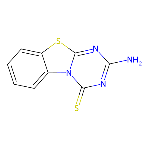 2-amino-4H-[1,3,5]triazino[2,1-b][1,3]benzothiazole-4-thione structure