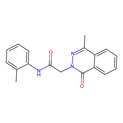 2-(4-Methyl-1-oxo-1H-phthalazin-2-yl)-N-o-tolyl-acetamide structure