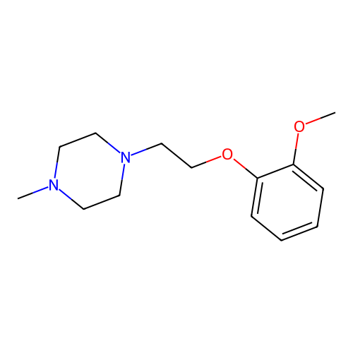 1-[2-(2-Methoxyphenoxy)ethyl]-4-methylpiperazine structure