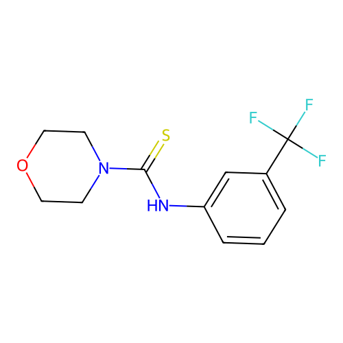 N-[3-(trifluoromethyl)phenyl]morpholine-4-carbothioamide structure