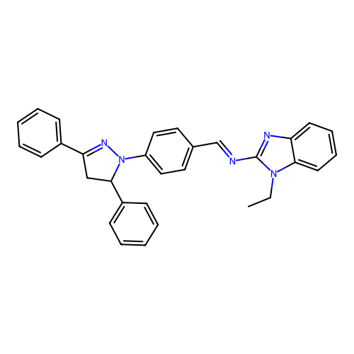 C31H27N5 structure