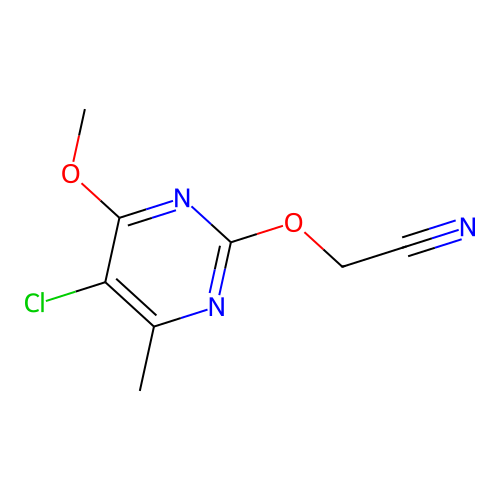 [(5-Chloro-4-methoxy-6-methylpyrimidin-2-yl)oxy]acetonitrile structure