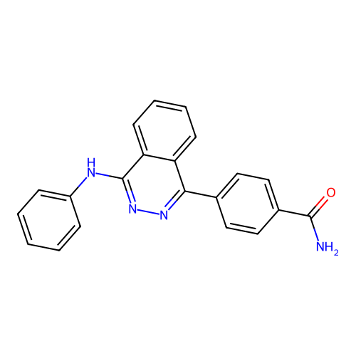 4-[4-(Phenylamino)phthalazin-1-yl]benzamide structure