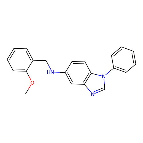 N-(2-methoxybenzyl)-1-phenyl-1H-benzimidazol-5-amine structure