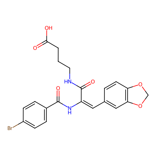 C21H19BrN2O6 structure