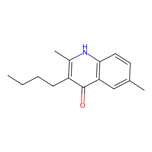 3-Butyl-2,6-dimethylquinolin-4-ol structure