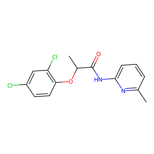 2-(2,4-dichlorophenoxy)-N-(6-methylpyridin-2-yl)propanamide structure