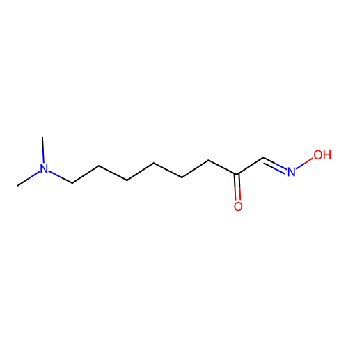 (1E)-8-(dimethylamino)-1-(hydroxyimino)octan-2-one structure