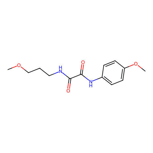 N-(4-methoxyphenyl)-N'-(3-methoxypropyl)ethanediamide structure