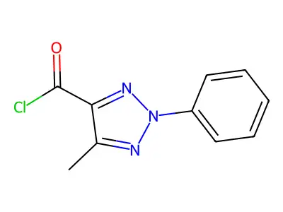 5-Methyl-2-phenyl-2H-1,2,3-triazole-4-carbonyl chloride structure