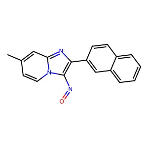Imidazo(1,2-a)pyridine, 7-methyl-2-(2-naphthalenyl)-3-nitroso- structure