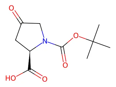1-((Tert-butoxy)carbonyl)-4-oxopyrrolidine-2-carboxylic acid structure