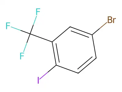 4-Bromo-1-iodo-2-(trifluoromethyl)benzene structure
