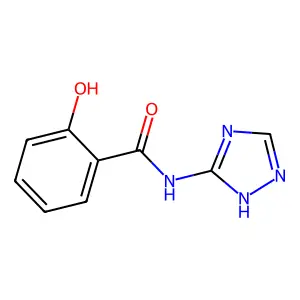 Salicyloylaminotriazole structure