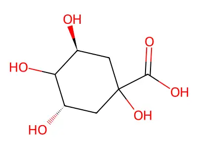 奎宁酸 structure