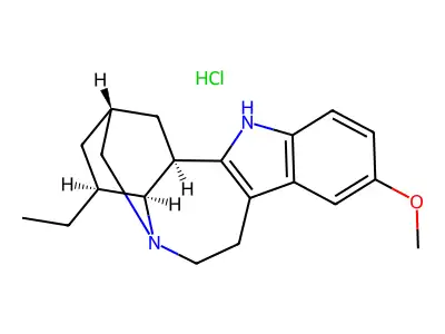Ibogaine hydrochloride structure