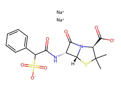 Sulbenicillin Sodium structure