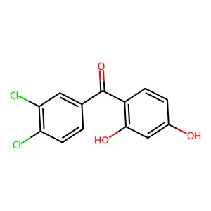 (3,4-Dichlorophenyl)-(2,4-dihydroxyphenyl)methanone structure