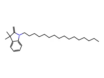 1H-Indole, 1-hexadecyl-2,3-dihydro-3,3-dimethyl-2-methylene- structure