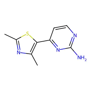 4-(2,4-二甲基噻唑-5-基)嘧啶-2-胺 structure