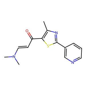 3-(Dimethylamino)-1-[4-methyl-2-(pyridin-3-yl)-1,3-thiazol-5-yl]prop-2-en-1-one structure