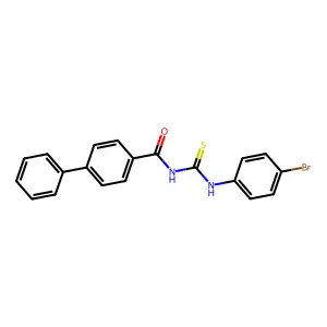 N-[(4-bromophenyl)carbamothioyl]-4-phenylbenzamide structure