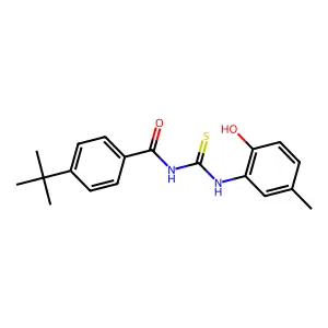 4-tert-butyl-N-[(2-hydroxy-5-methylphenyl)carbamothioyl]benzamide structure