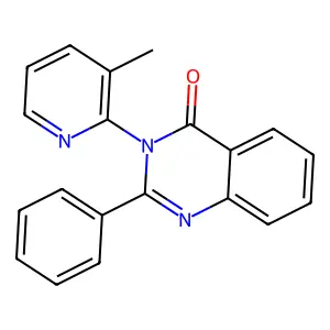 3-(3-methylpyridin-2-yl)-2-phenylquinazolin-4(3H)-one structure