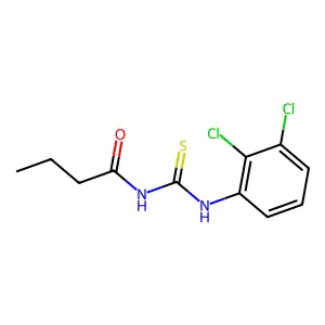 N-[(2,3-dichlorophenyl)carbamothioyl]butanamide structure