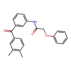 N-[3-(3,4-dimethylbenzoyl)phenyl]-2-phenoxyacetamide structure