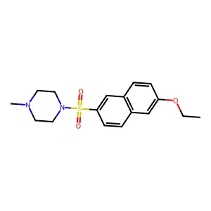 1-((6-Ethoxynaphthalen-2-yl)sulfonyl)-4-methylpiperazine structure