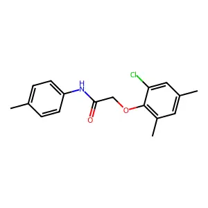 2-(2-chloro-4,6-dimethylphenoxy)-N-(4-methylphenyl)acetamide structure