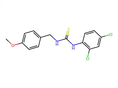 1-(2,4-Dichlorophenyl)-3-(4-methoxybenzyl)thiourea structure