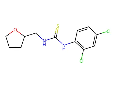 1-(2,4-Dichlorophenyl)-3-(tetrahydrofuran-2-ylmethyl)thiourea structure