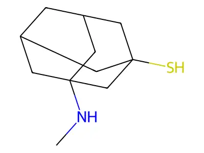 3-(Methylamino)adamantane-1-thiol structure