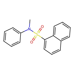 N-methyl-N-phenylnaphthalene-1-sulfonamide structure