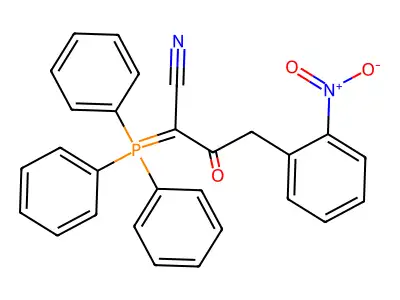 4-(2-Nitrophenyl)-3-oxo-2-(triphenylphosphoranylidene)butanenitrile structure