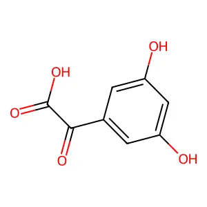 2-(3,5-Dihydroxyphenyl)-2-oxoacetic acid structure