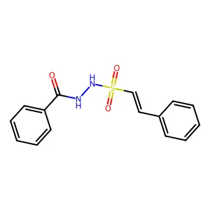 N'-[(E)-2-phenylethenyl]sulfonylbenzohydrazide structure