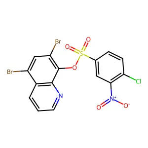 5,7-Dibromoquinolin-8-yl 4-chloro-3-nitrobenzenesulfonate structure