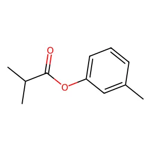 2-Methylpropionic acid, 3-methylphenyl ester structure