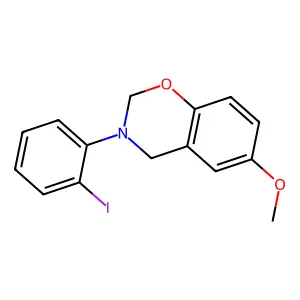 3-(2-Iodophenyl)-6-methoxy-2,4-dihydro-1,3-benzoxazine structure