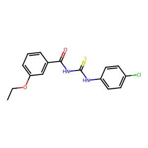 N-[(4-chlorophenyl)carbamothioyl]-3-ethoxybenzamide structure