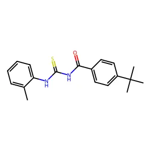4-tert-butyl-N-[(2-methylphenyl)carbamothioyl]benzamide structure