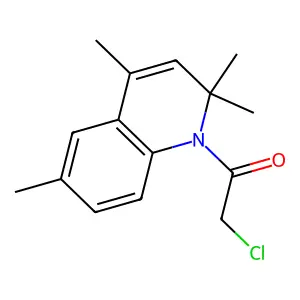 2-Chloro-1-(2,2,4,6-tetramethyl-2H-quinolin-1-yl)-ethanone structure
