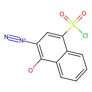 1-Naphthalenesulfonyl chloride, 3-diazo-3,4-dihydro-4-oxo- structure