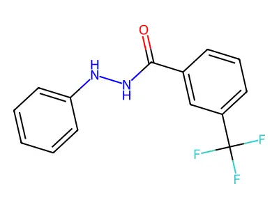 N'-phenyl-3-(trifluoromethyl)benzohydrazide structure
