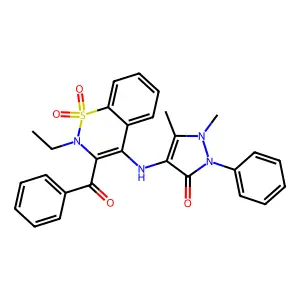 4-[(3-benzoyl-2-ethyl-1,1-dioxo-1 structure
