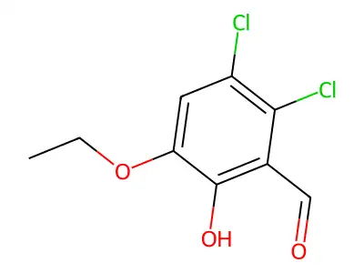 2,3-Dichloro-5-ethoxy-6-hydroxybenzaldehyde structure