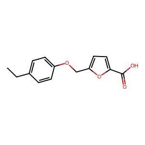 5-[(4-Ethylphenoxy)methyl]-2-furoic acid structure